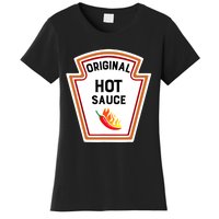 Funny Group Condiments Halloween Costume Original Hot Sauce Women's T-Shirt