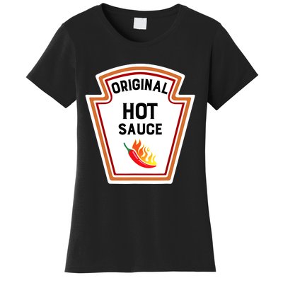 Funny Group Condiments Halloween Costume Original Hot Sauce Women's T-Shirt