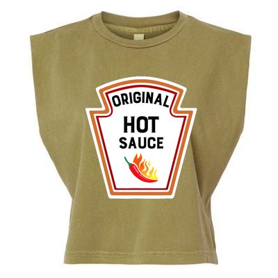 Funny Group Condiments Halloween Costume Original Hot Sauce Garment-Dyed Women's Muscle Tee