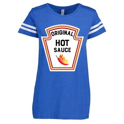 Funny Group Condiments Halloween Costume Original Hot Sauce Enza Ladies Jersey Football T-Shirt