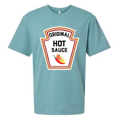 Funny Group Condiments Halloween Costume Original Hot Sauce Sueded Cloud Jersey T-Shirt