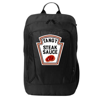 Funny Group Condiments Halloween Costume Tangy Steak Sauce City Backpack