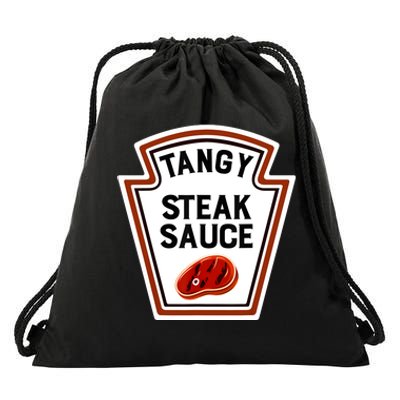 Funny Group Condiments Halloween Costume Tangy Steak Sauce Drawstring Bag