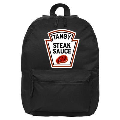 Funny Group Condiments Halloween Costume Tangy Steak Sauce 16 in Basic Backpack