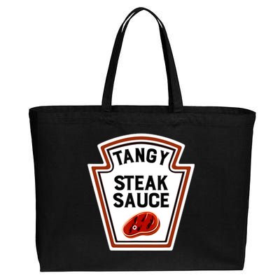 Funny Group Condiments Halloween Costume Tangy Steak Sauce Cotton Canvas Jumbo Tote