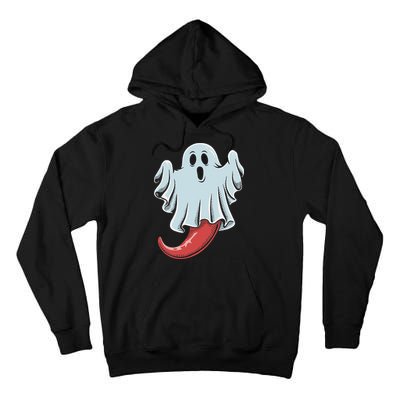 Funny Ghost Chili Pepper Lovers Spooky Halloween Tall Hoodie