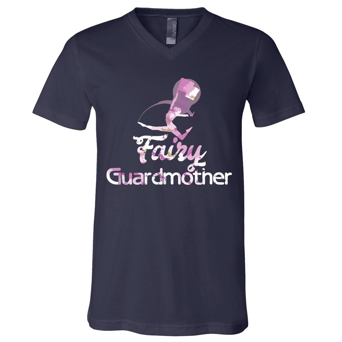 Fairy Guardmother Color Guard Winter Guard V-Neck T-Shirt