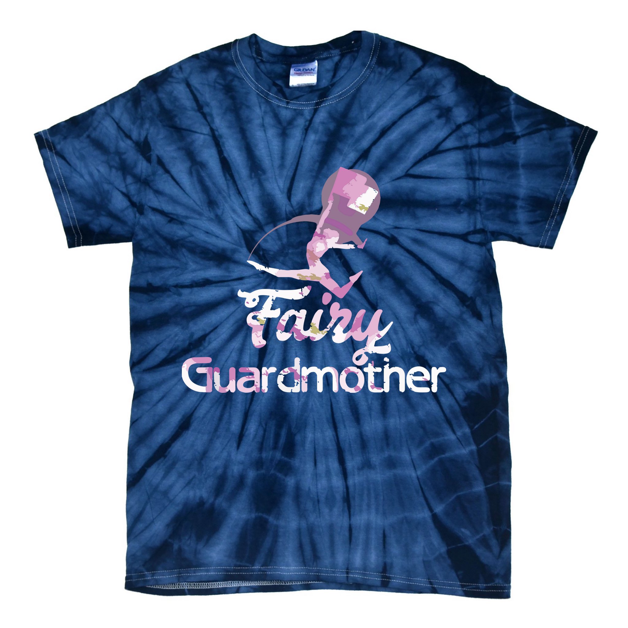 Fairy Guardmother Color Guard Winter Guard Tie-Dye T-Shirt