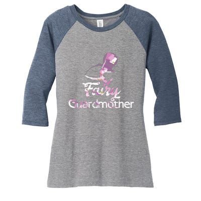 Fairy Guardmother Color Guard Winter Guard Women's Tri-Blend 3/4-Sleeve Raglan Shirt