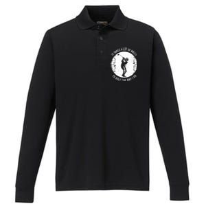 Funny Golf Clothing Golf Player Cool Gift Performance Long Sleeve Polo