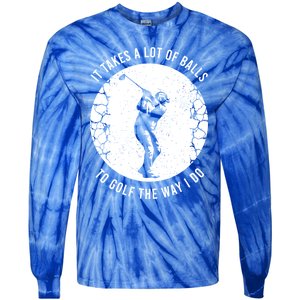 Funny Golf Clothing Golf Player Cool Gift Tie-Dye Long Sleeve Shirt