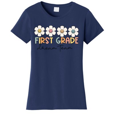 First Grade Dream Team Retro Back To School Teacher Student Women's T-Shirt