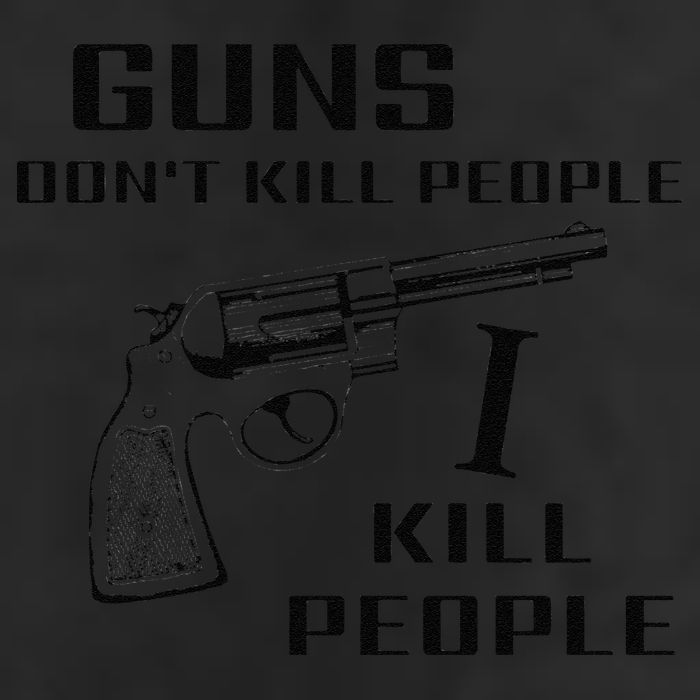 Funny Guns Dont Kill People I Do 25L Jumbo Tote