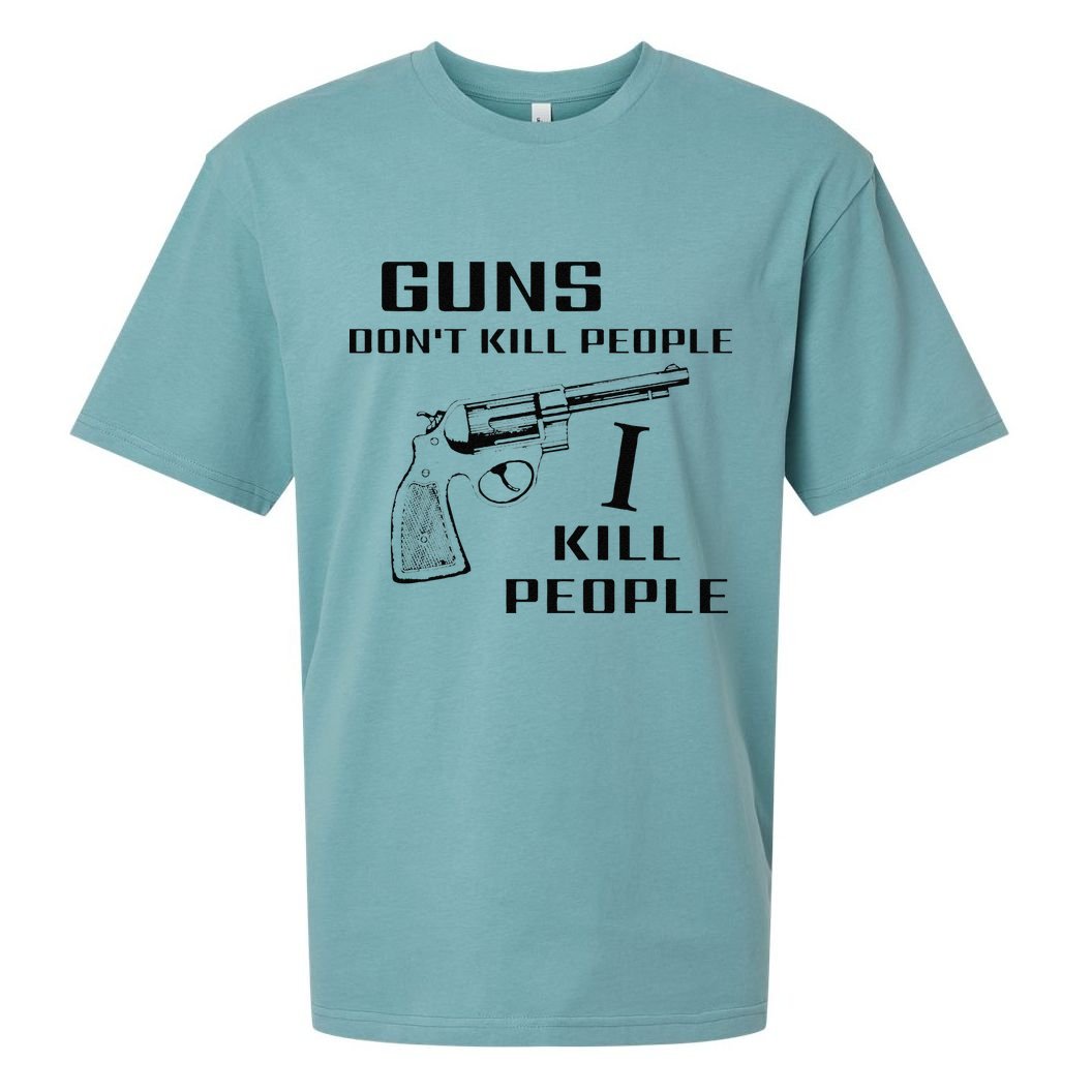 Funny Guns Dont Kill People I Do Sueded Cloud Jersey T-Shirt