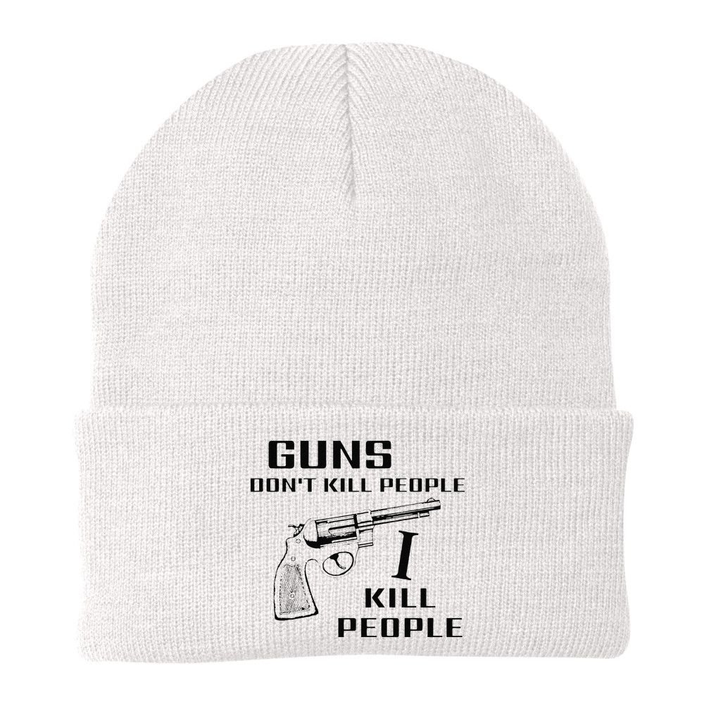 Funny Guns Dont Kill People I Do Beanie