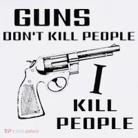 Funny Guns Dont Kill People I Do Baby Bodysuit