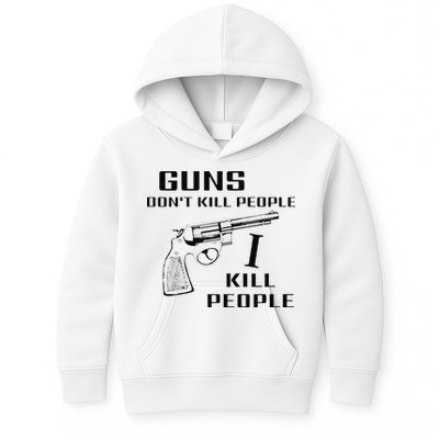 Funny Guns Dont Kill People I Do Kids Hoodie