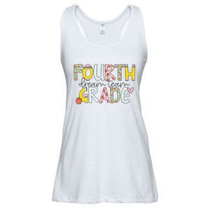 Fourth Grade Dream Team Back To School 4th Grade Teacher Ladies Essential Flowy Tank