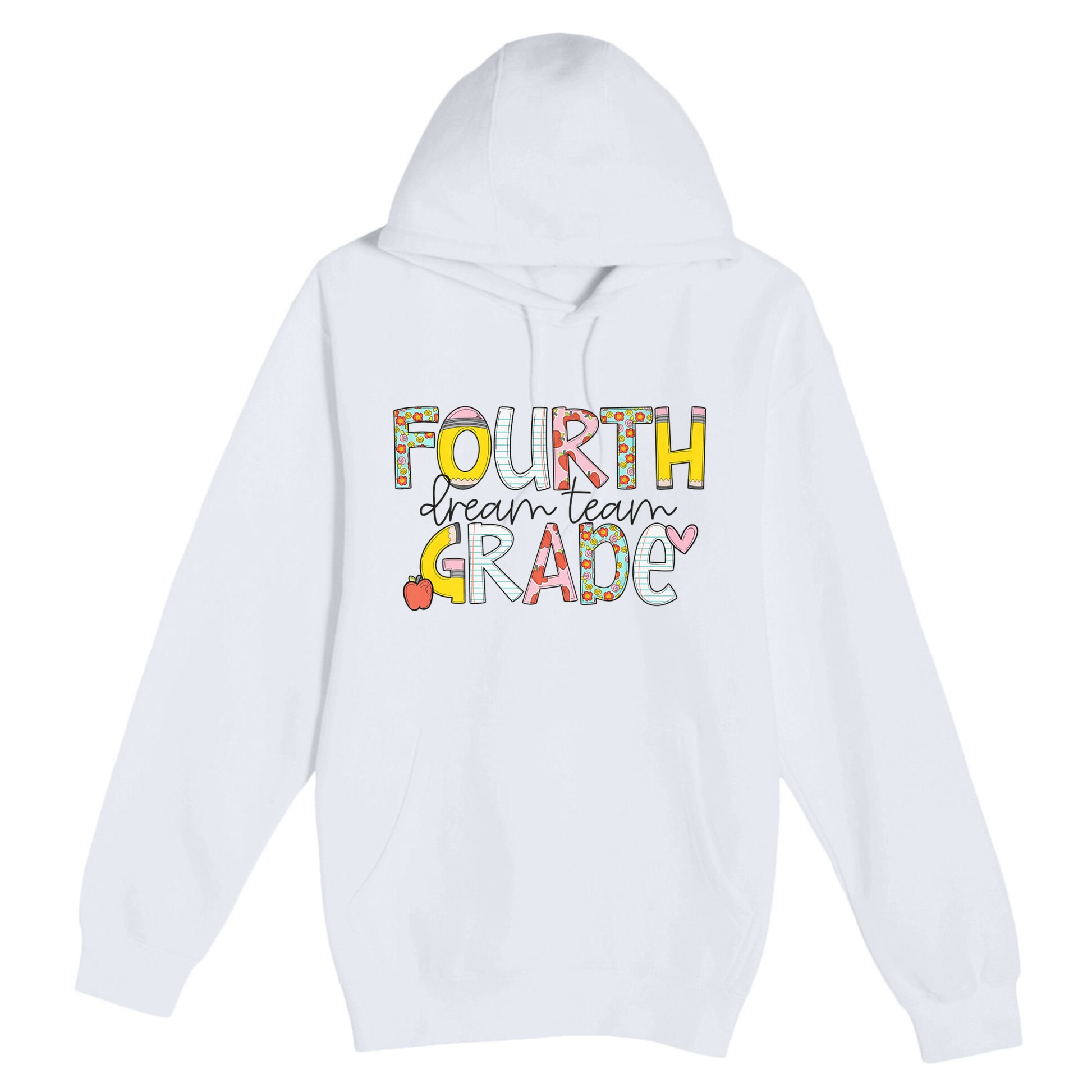 Fourth Grade Dream Team Back To School 4th Grade Teacher Premium Pullover Hoodie
