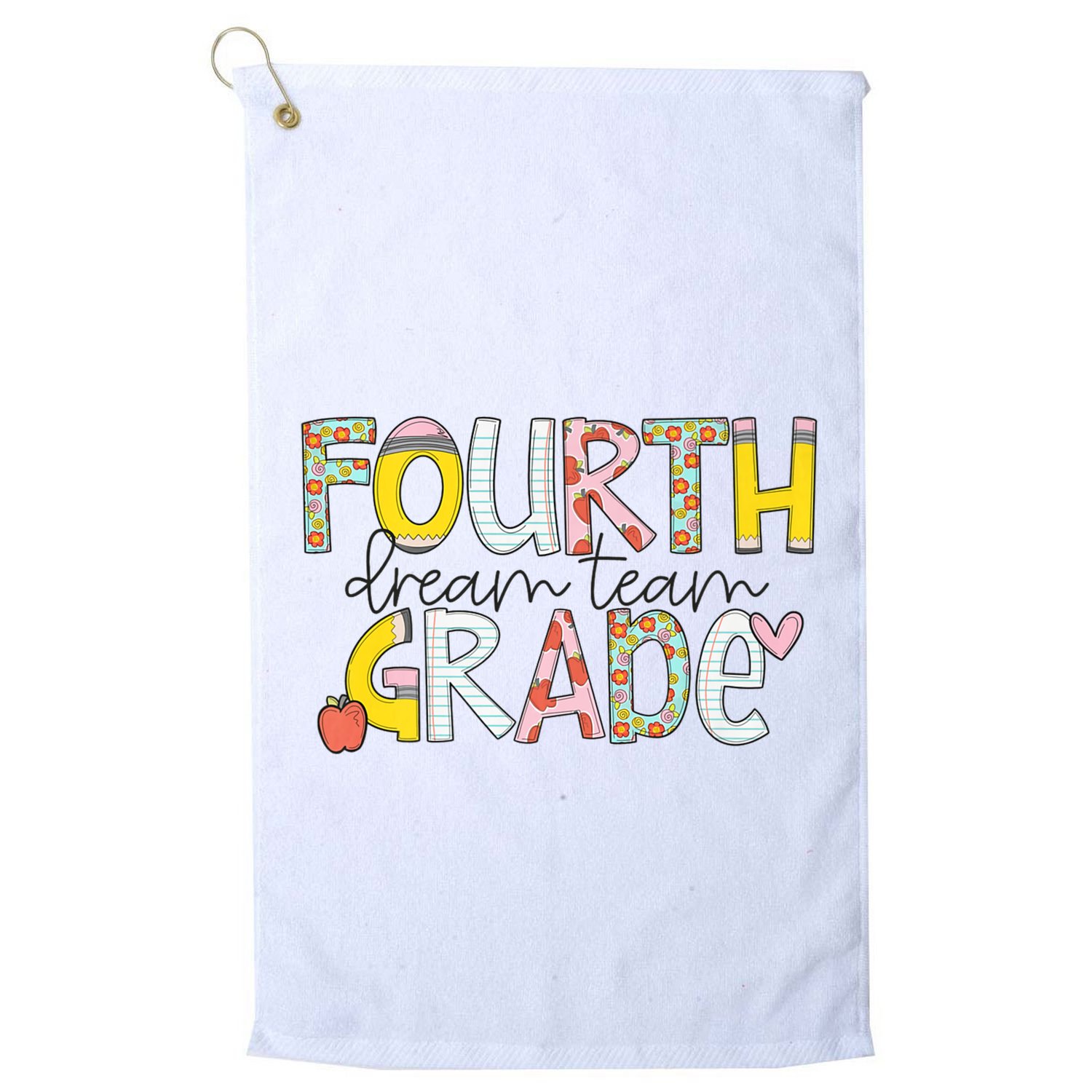 Fourth Grade Dream Team Back To School 4th Grade Teacher Golf Towel