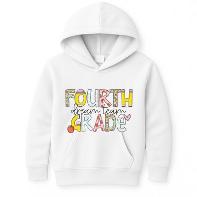 Fourth Grade Dream Team Back To School 4th Grade Teacher Kids Hoodie