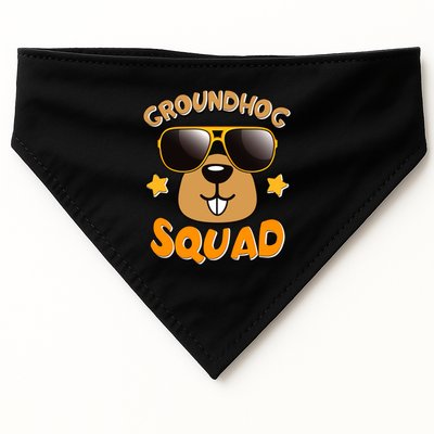 Funny Groundhog Day Squad USA-Made Doggie Bandana