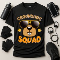 Funny Groundhog Day Squad Cooling Performance Crew T-Shirt