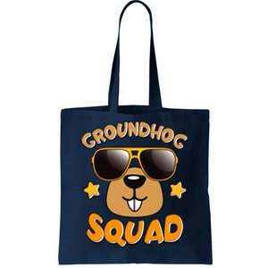 Funny Groundhog Day Squad Tote Bag