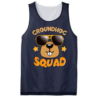 Funny Groundhog Day Squad Mesh Reversible Basketball Jersey Tank