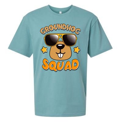 Funny Groundhog Day Squad Sueded Cloud Jersey T-Shirt