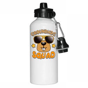 Funny Groundhog Day Squad Aluminum Water Bottle