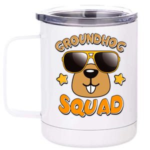 Funny Groundhog Day Squad 12 oz Stainless Steel Tumbler Cup