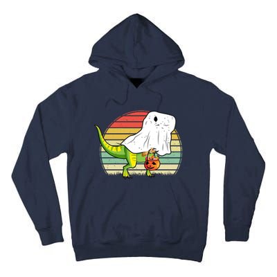 Funny Ghost Dinosaur Halloween Graphic Tall Hoodie