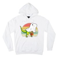 Funny Ghost Dinosaur Halloween Graphic Hoodie