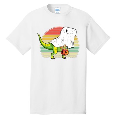 Funny Ghost Dinosaur Halloween Graphic Tall T-Shirt