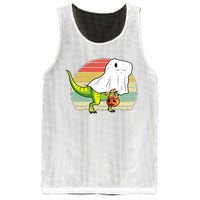 Funny Ghost Dinosaur Halloween Graphic Mesh Reversible Basketball Jersey Tank