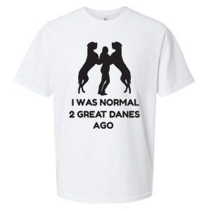 Funny Great Dane Shirts Woman I Was Normal 2 Great Danes Ago Sueded Cloud Jersey T-Shirt