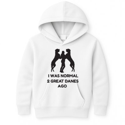 Funny Great Dane Shirts Woman I Was Normal 2 Great Danes Ago Kids Hoodie