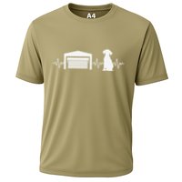 Funny Garage Door Installer Application Day Dog Garage Door Cooling Performance Crew T-Shirt