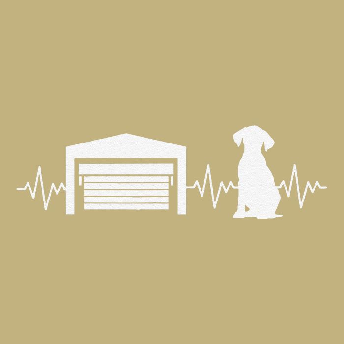 Funny Garage Door Installer Application Day Dog Garage Door Cooling Performance Crew T-Shirt