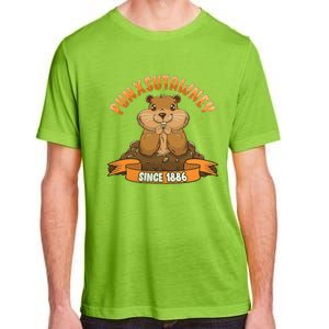 Funny Groundhog Day Phil Cute Ground Hog Punxsutawney Adult ChromaSoft Performance T-Shirt