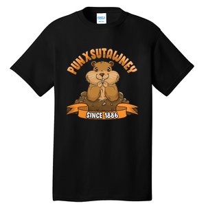 Funny Groundhog Day Phil Cute Ground Hog Punxsutawney Tall T-Shirt