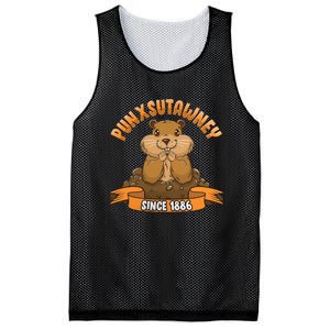 Funny Groundhog Day Phil Cute Ground Hog Punxsutawney Mesh Reversible Basketball Jersey Tank