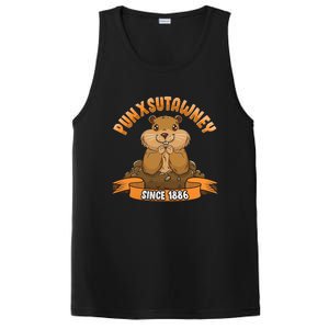 Funny Groundhog Day Phil Cute Ground Hog Punxsutawney PosiCharge Competitor Tank