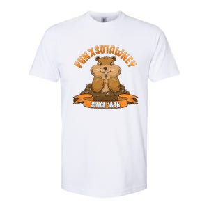 Funny Groundhog Day Phil Cute Ground Hog Punxsutawney Softstyle CVC T-Shirt