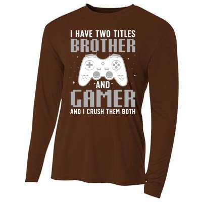 Funny Gaming Design For Brother Gamer Gaming Lover Cooling Performance Long Sleeve Crew