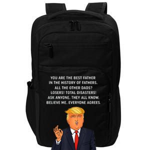 Funny Great Dad Donald Trump Father's Day Gift Tee Impact Tech Backpack