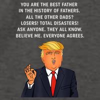 Funny Great Dad Donald Trump Father's Day Gift Tee Vector Backpack