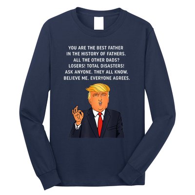 Funny Great Dad Donald Trump Father's Day Gift Tee Long Sleeve Shirt