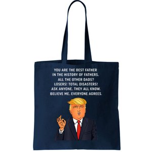 Funny Great Dad Donald Trump Father's Day Gift Tee Tote Bag